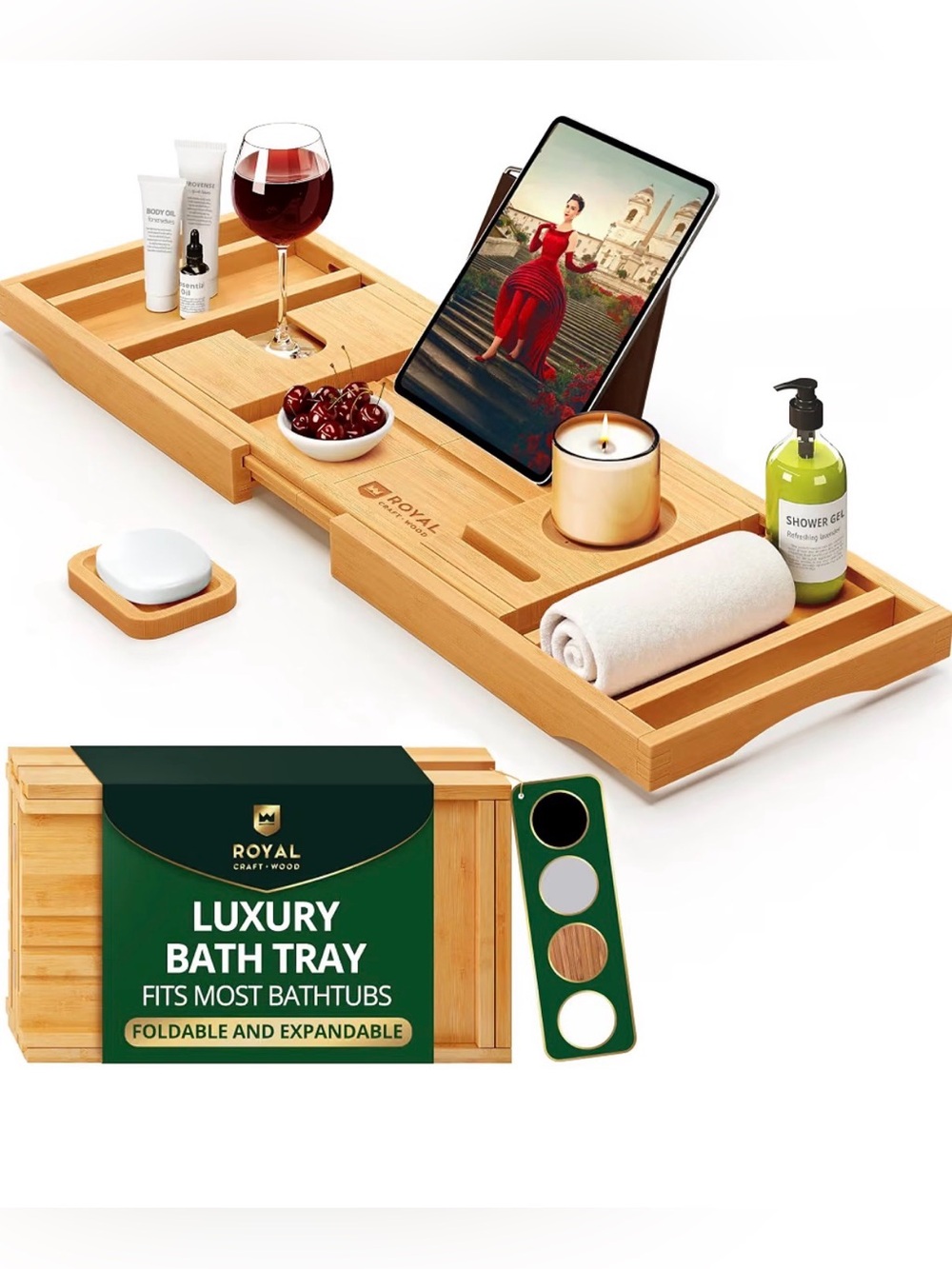 Foldable Bathtub Caddy